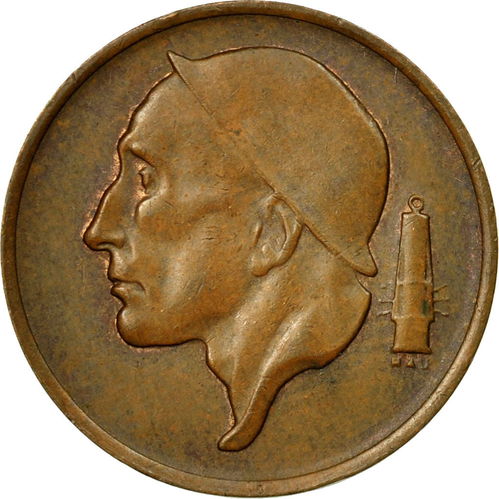 Coin, Belgium, Baudouin I, 50 Centimes, 1966, EF(40-45), Bronze, KM:148.1