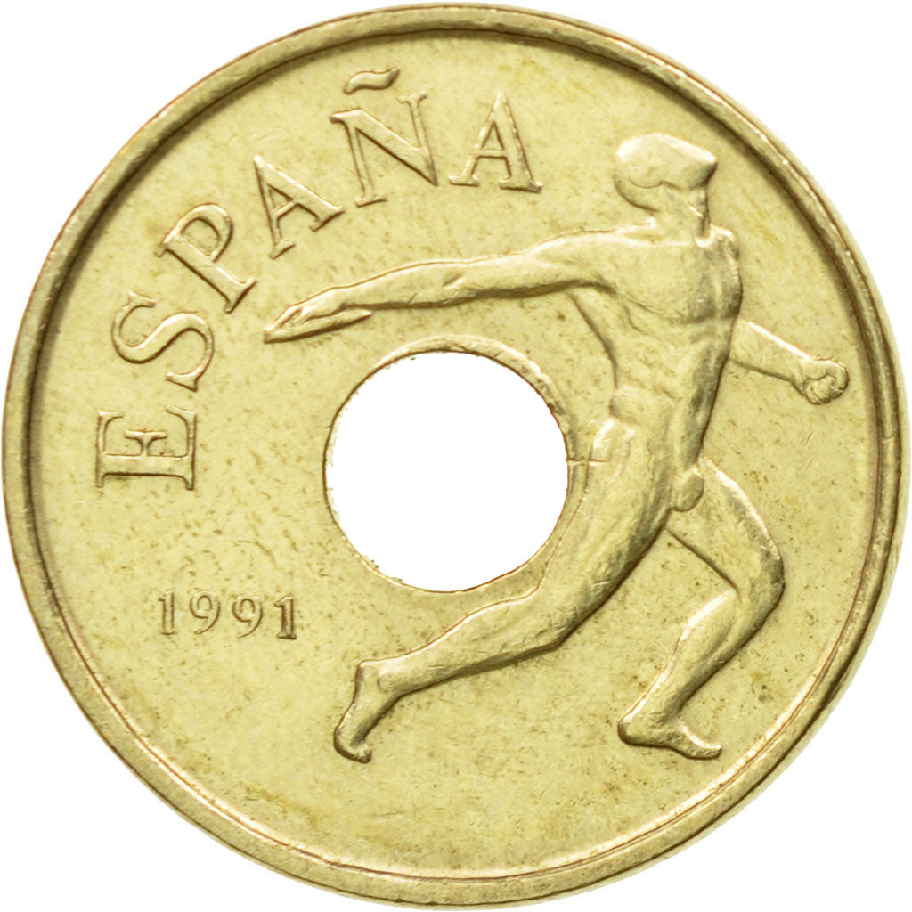 Coin, Spain, Juan Carlos I, 25 Pesetas, 1991, Madrid, EF(40-45)