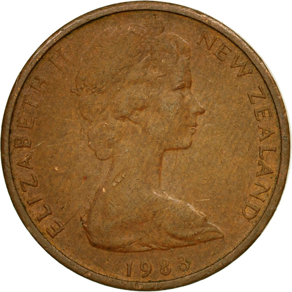 Coin, New Zealand, Elizabeth II, Cent, 1983, EF(40-45), Bronze, KM:31.1