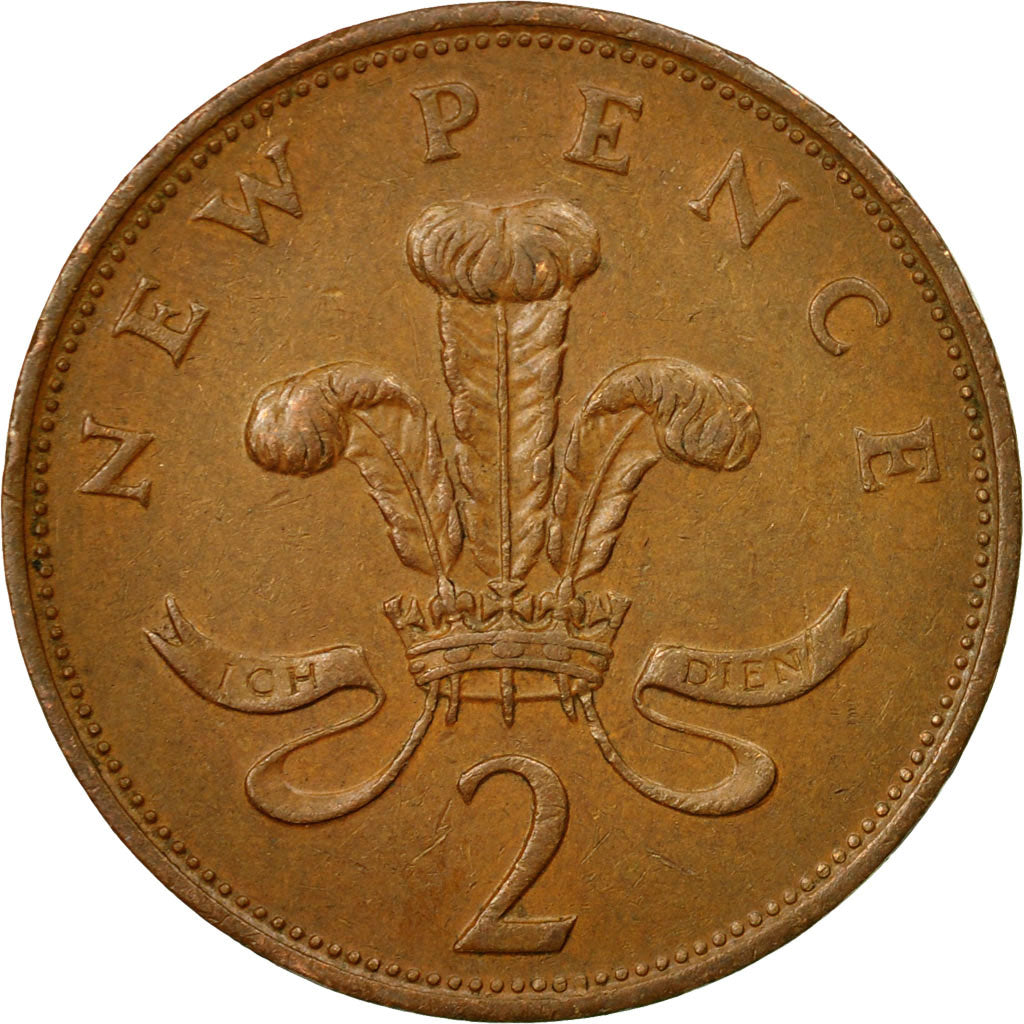 Moneda, Gran Bretaña, Elizabeth II, 2 New Pence, 1979, MBC, Bronce, KM:916