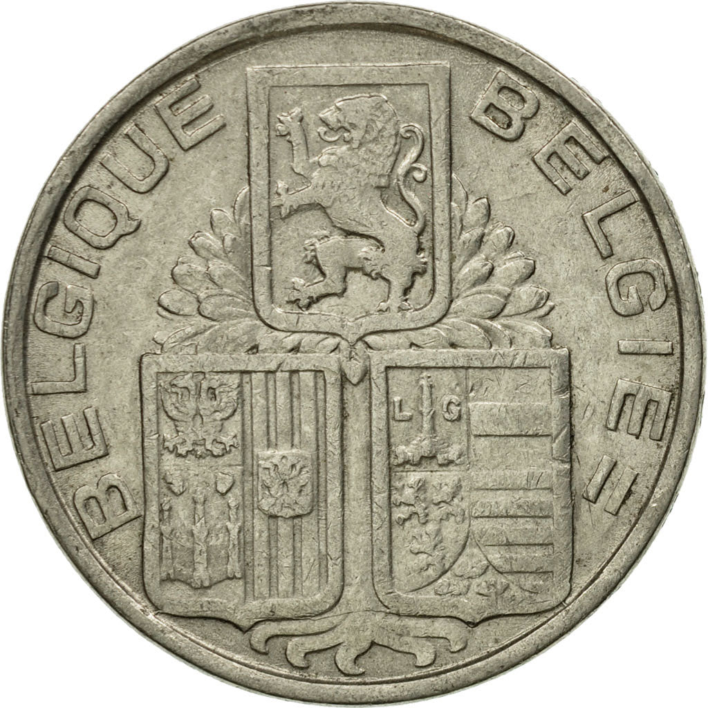Coin, Belgium, 5 Francs, 5 Frank, 1938, EF(40-45), Nickel, KM:116.1