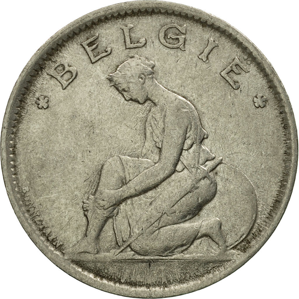 Coin, Belgium, Franc, 1934, EF(40-45), Nickel, KM:90