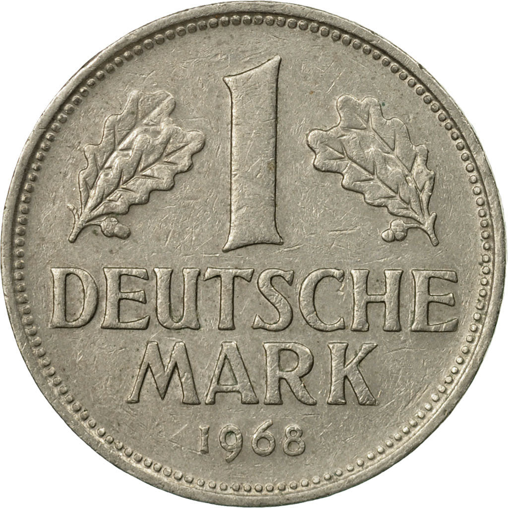Moneta, GERMANIA - REPUBBLICA FEDERALE, Mark, 1968, Munich, BB, Rame-nichel