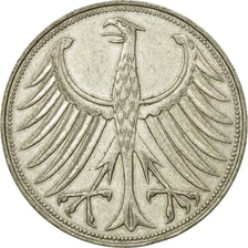 Coin, GERMANY - FEDERAL REPUBLIC, 5 Mark, 1965, Munich, EF(40-45), Silver