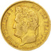 Francia, Louis-Philippe, 40 Francs, 1831, Paris, MB+, Oro, KM:747.1, Gadoury:...