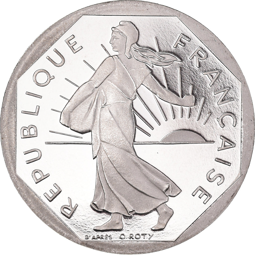 Coin, France, Semeuse, 2 Francs, 1996, Paris, Proof / BE, MS(65-70), Nickel