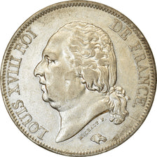 Coin, France, Louis XVIII, Louis XVIII, 5 Francs, 1822, Paris, EF(40-45)
