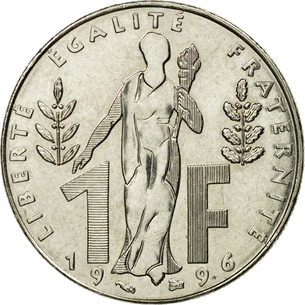 Monnaie, France, Jacques Rueff, Franc, 1996, TTB, Nickel, Gadoury:481, KM:1160