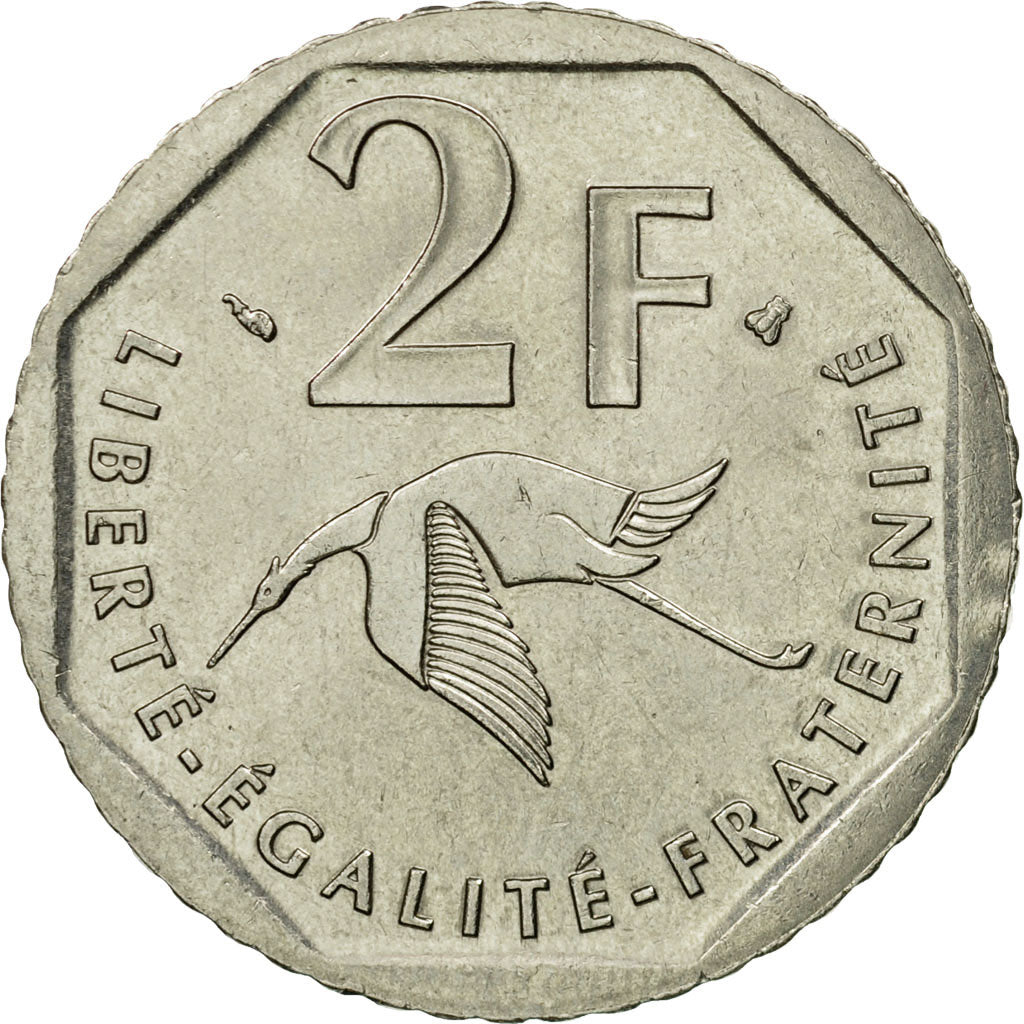 Coin, France, Guynemer, 2 Francs, 1997, EF(40-45), Nickel, KM:1187, Gadoury:550