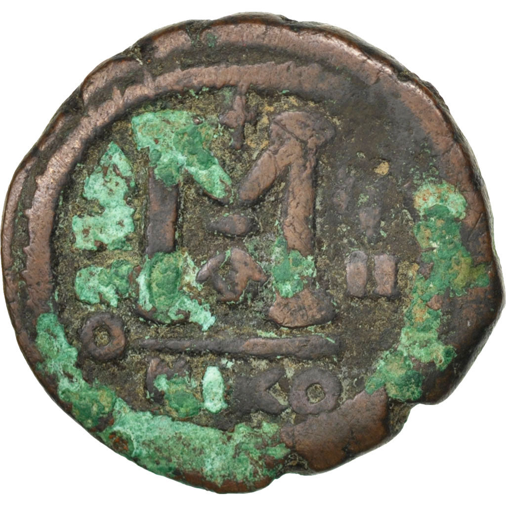 Justin II 565-578, Follis, Nicomedia, VF(20-25), Copper, 12.51