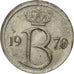 Coin, Belgium, 25 Centimes, 1970, Brussels, EF(40-45), Copper-nickel, KM:153.1
