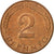 Coin, GERMANY - FEDERAL REPUBLIC, 2 Pfennig, 1988, Karlsruhe, EF(40-45), Copper