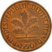 Münze, Bundesrepublik Deutschland, Pfennig, 1990, Munich, SS, Copper Plated