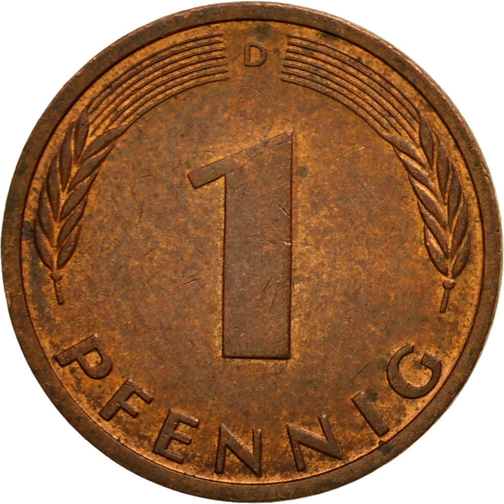 Münze, Bundesrepublik Deutschland, Pfennig, 1990, Munich, SS, Copper Plated
