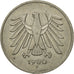 Coin, GERMANY - FEDERAL REPUBLIC, 5 Mark, 1980, Stuttgart, EF(40-45)