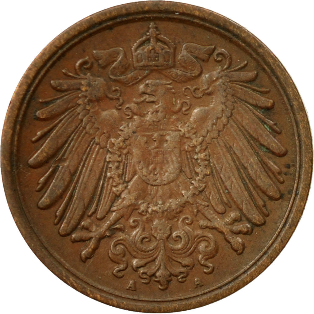Coin, GERMANY - EMPIRE, Wilhelm II, Pfennig, 1906, Berlin, VF(30-35), Copper