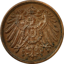 Coin, GERMANY - EMPIRE, Wilhelm II, 2 Pfennig, 1913, Munich, EF(40-45), Copper