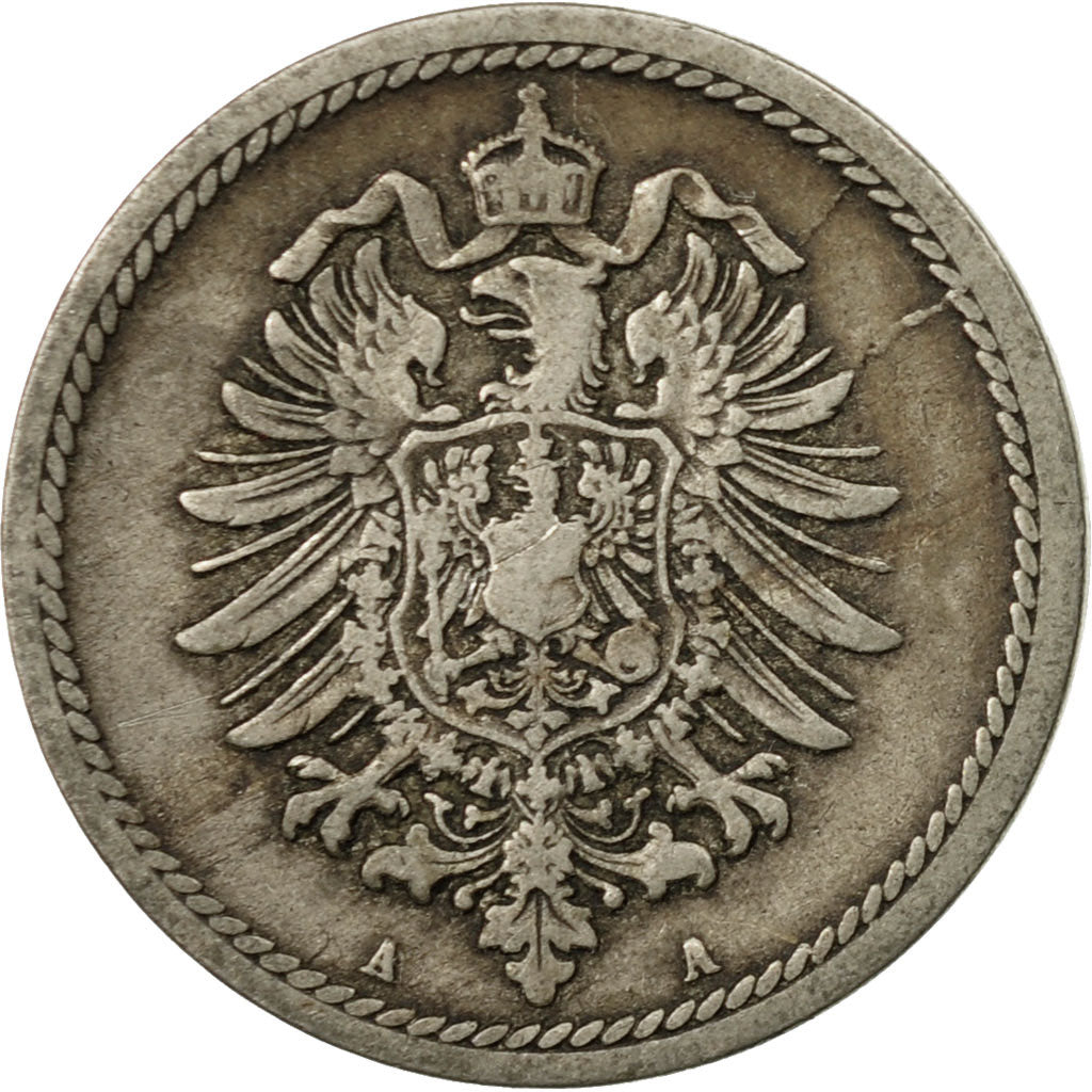 Coin, GERMANY - EMPIRE, Wilhelm I, 5 Pfennig, 1874, Berlin, VF(30-35)
