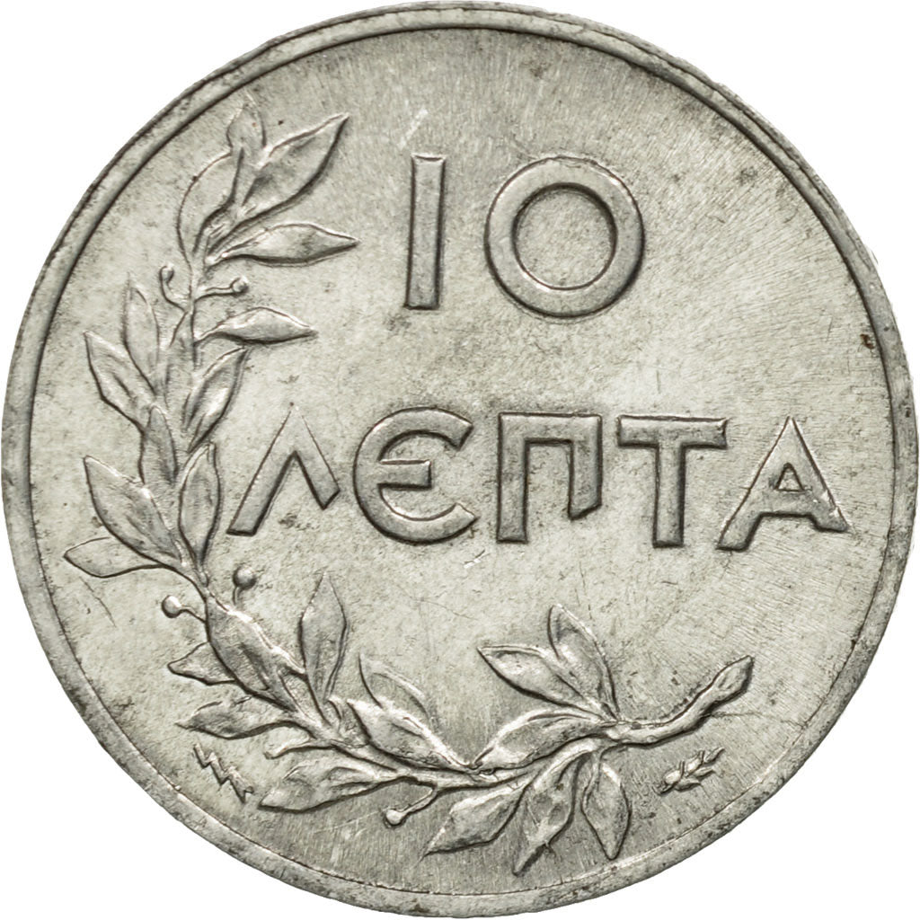 Coin, Greece, George II, 10 Lepta, 1922, EF(40-45), Aluminum, KM:66.1