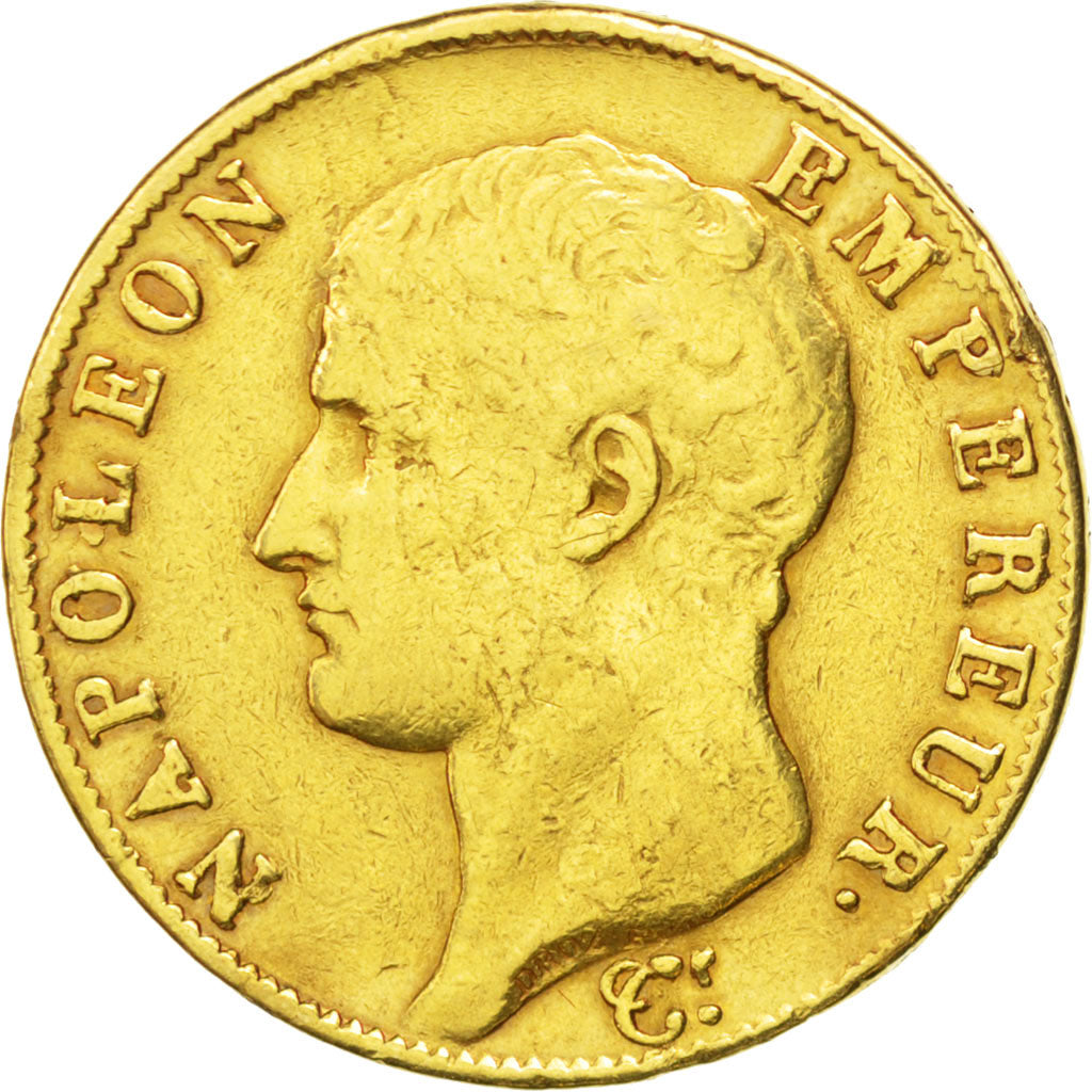 Coin, France, Napoléon I, 40 Francs, 1806, Torino, VF(30-35), Gold, KM:675.5