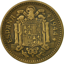 Coin, Spain, Peseta, 1944, EF(40-45), Aluminum-Bronze, KM:767