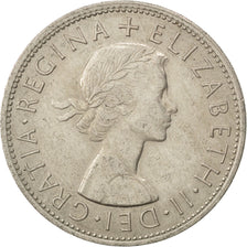 Coin, Great Britain, Elizabeth II, 1/2 Crown, 1961, EF(40-45), Copper-nickel