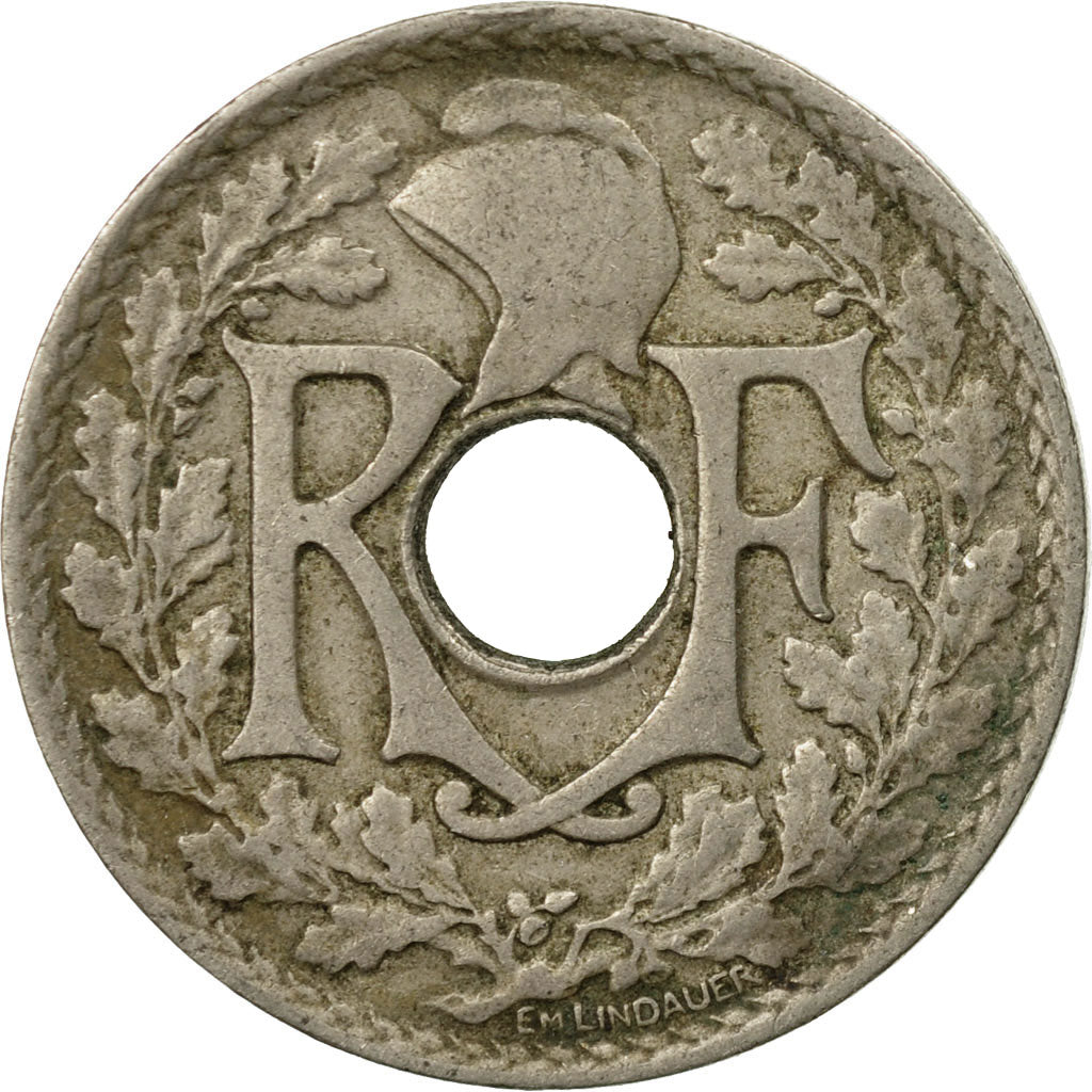 Münze, Frankreich, Lindauer, 25 Centimes, 1922, SS, Copper-nickel, KM:867a