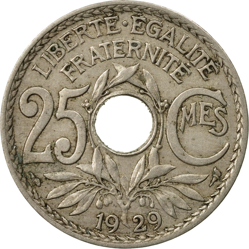 Coin, France, Lindauer, 25 Centimes, 1929, EF(40-45), Copper-nickel, KM:867a