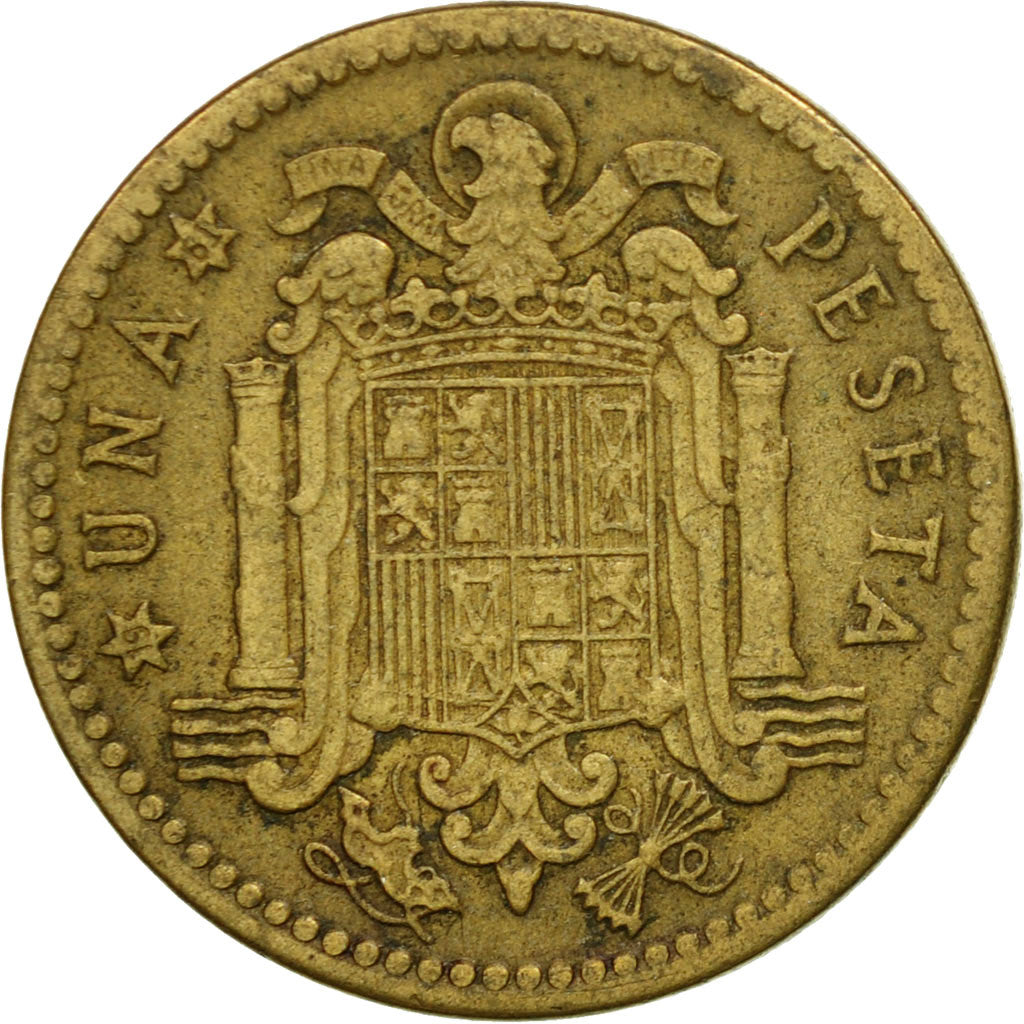 Coin, Spain, Francisco Franco, caudillo, Peseta, 1961, EF(40-45)