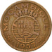 MOZAMBIQUE, Escudo, 1957, KM #82, EF(40-45), Bronze, 26, 7.90