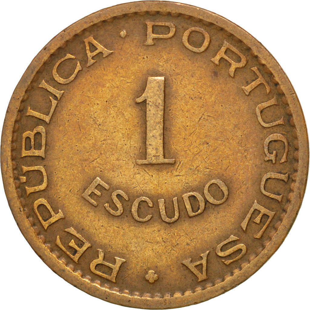 MOZAMBIQUE, Escudo, 1957, KM #82, EF(40-45), Bronze, 26, 7.90