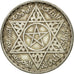 Coin, Morocco, Mohammed V, 100 Francs, 1953, Paris, EF(40-45), Silver, KM:52