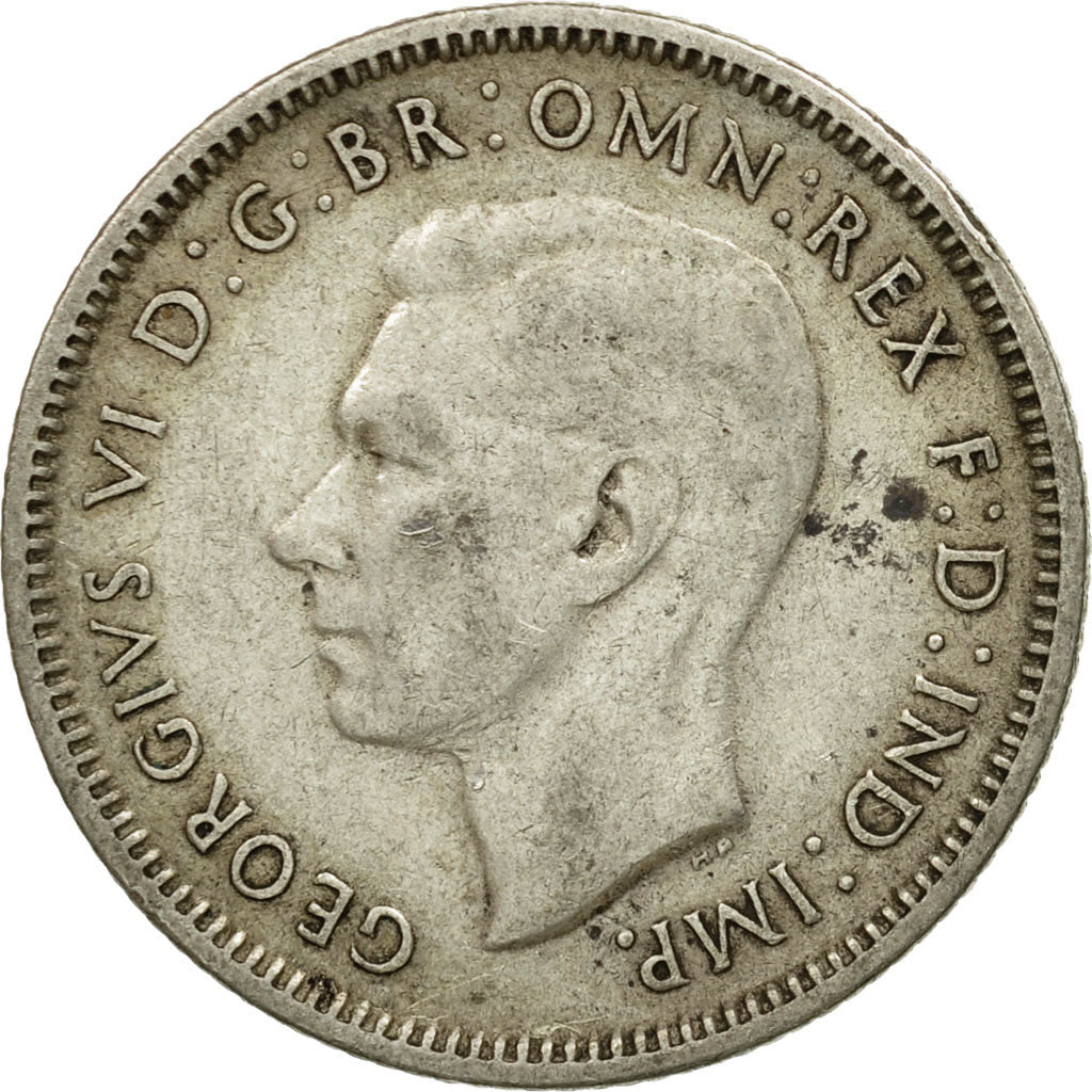 Coin, Australia, George VI, Shilling, 1944, EF(40-45), Silver, KM:39
