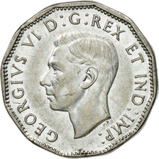 Moneta, Canada, George VI, 5 Cents, 1945, Royal Canadian Mint, Ottawa, BB