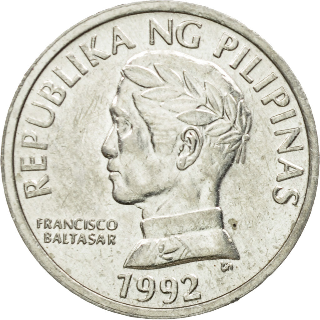 Coin, Philippines, 10 Sentimos, 1992, EF(40-45), Aluminum, KM:240.2
