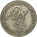 Coin, West African States, 50 Francs, 1987, Paris, EF(40-45), Copper-nickel