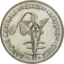 Coin, West African States, 50 Francs, 1991, Paris, EF(40-45), Copper-nickel