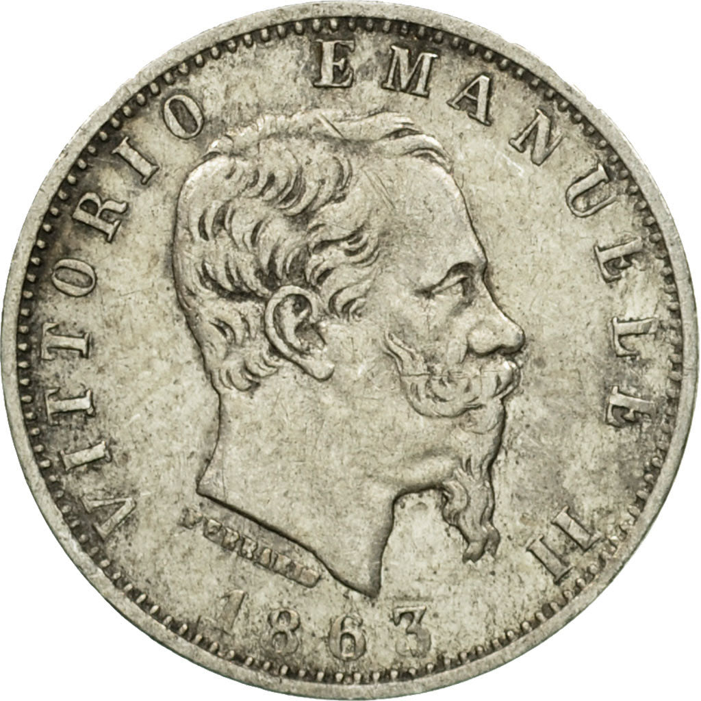 Moneta, Włochy, Vittorio Emanuele II, 20 Centesimi, 1863, Milan, EF(40-45)