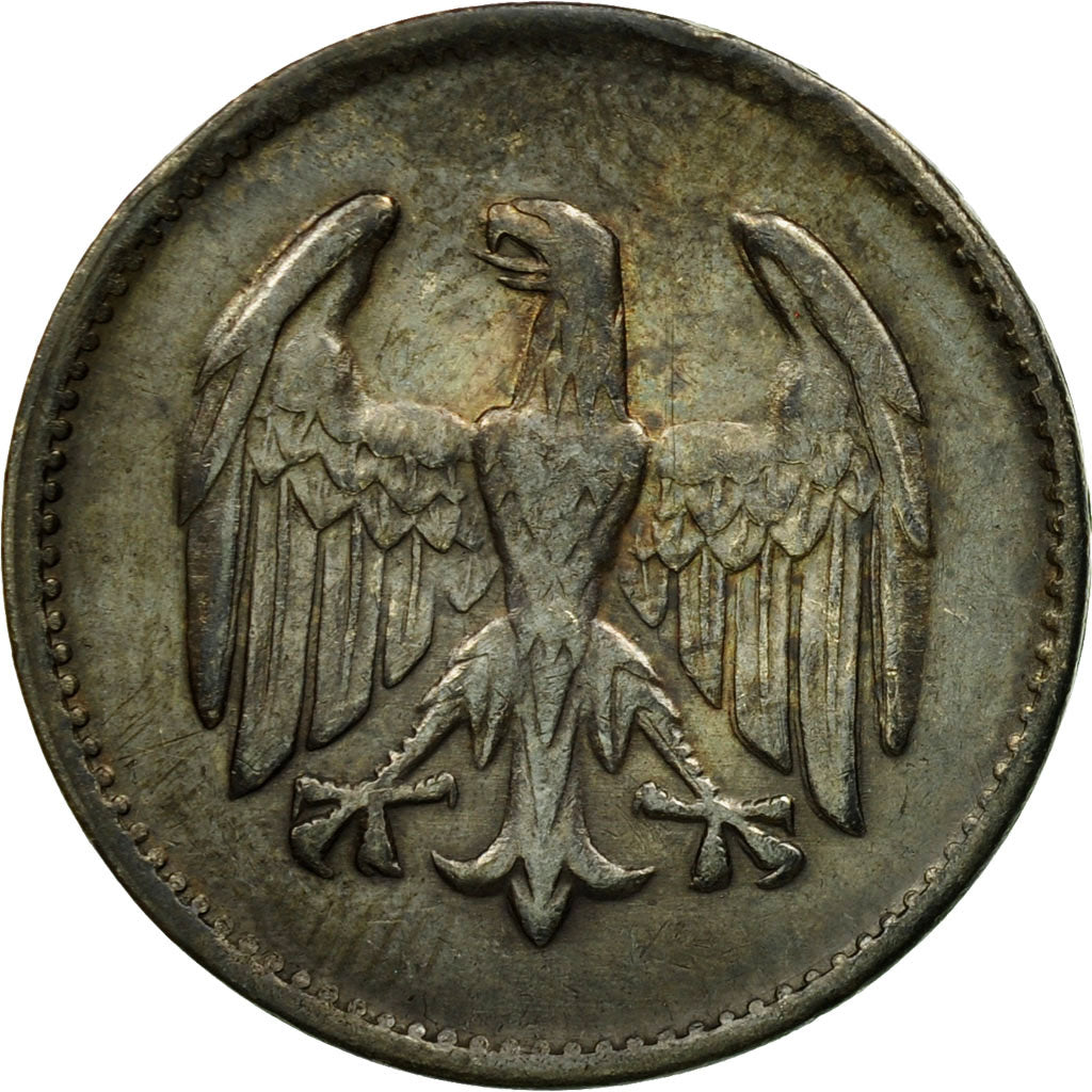Münze, Deutschland, Weimarer Republik, Mark, 1925, Munich, SS, Silber, KM:42