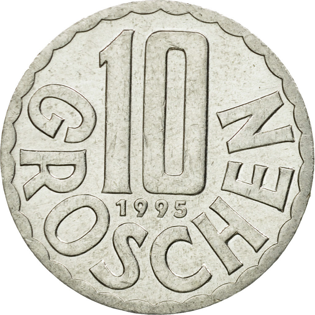 Coin, Austria, 10 Groschen, 1995, Vienna, EF(40-45), Aluminum, KM:2878