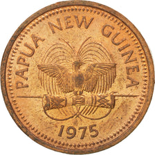 PAPUA NEW GUINEA, Toea, 1975, KM #1, MS(63), Bronze, 17.65, 2.10