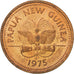PAPUA NEW GUINEA, Toea, 1975, KM #1, MS(63), Bronze, 17.65, 2.10