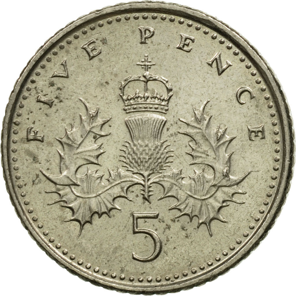 Münze, Großbritannien, Elizabeth II, 5 Pence, 1999, SS, Copper-nickel, KM:988