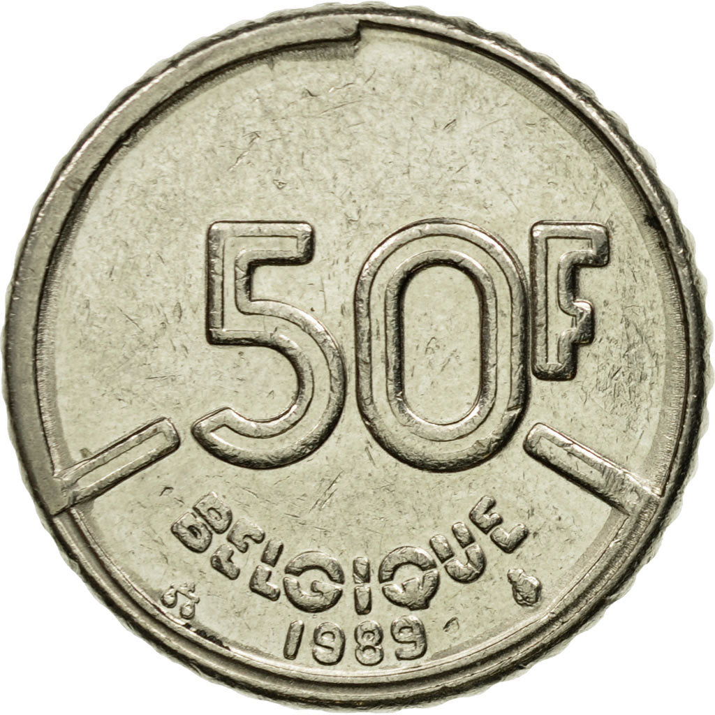 Coin, Belgium, Baudouin I, 50 Francs, 50 Frank, 1989, Brussels, Belgium