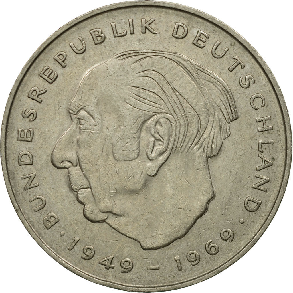 Coin, GERMANY - FEDERAL REPUBLIC, 2 Mark, 1980, Stuttgart, EF(40-45)