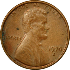 Moneta, USA, Lincoln Cent, Cent, 1970, U.S. Mint, San Francisco, EF(40-45)