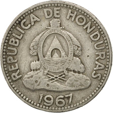 HONDURAS, 10 Centavos, 1967, KM #76.2, VF(30-35), Copper-Nickel, 26, 6.84
