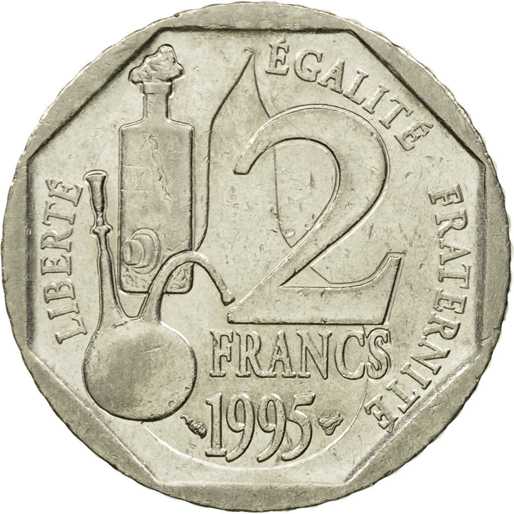 Monnaie, France, Pasteur, 2 Francs, 1995, Paris, SUP, Nickel, Gadoury:549