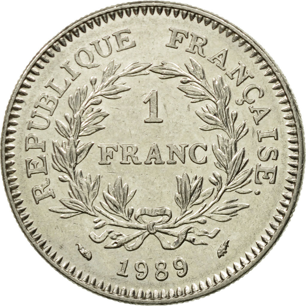 Münze, Frankreich, États généraux, Franc, 1989, Paris, VZ, Nickel, KM:967