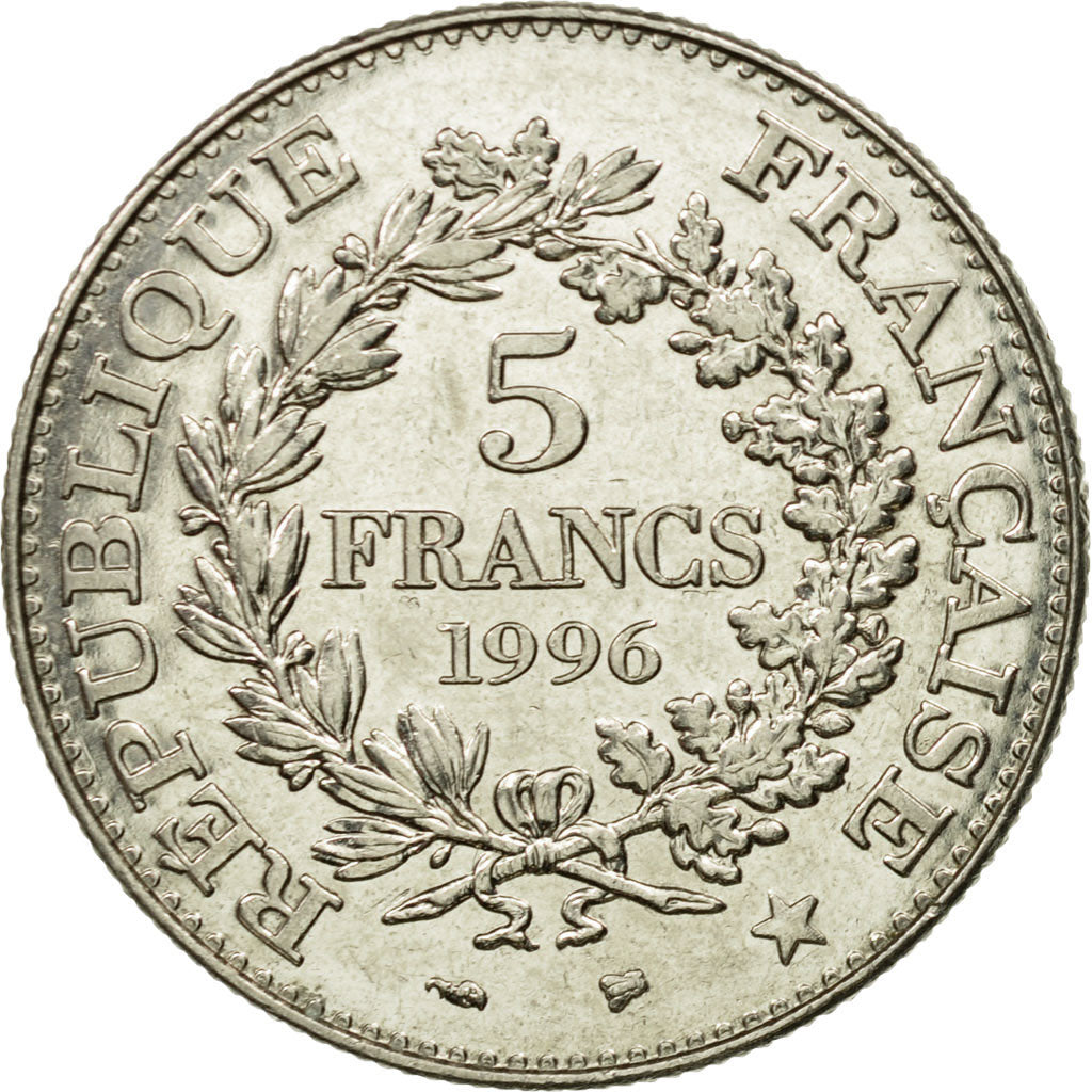 Moneda, Francia, Hercule, 5 Francs, 1996, Paris, EBC, Níquel, KM:1155